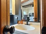 Upper level full bathroom complete with shower tub combo that was newly installed for 2023